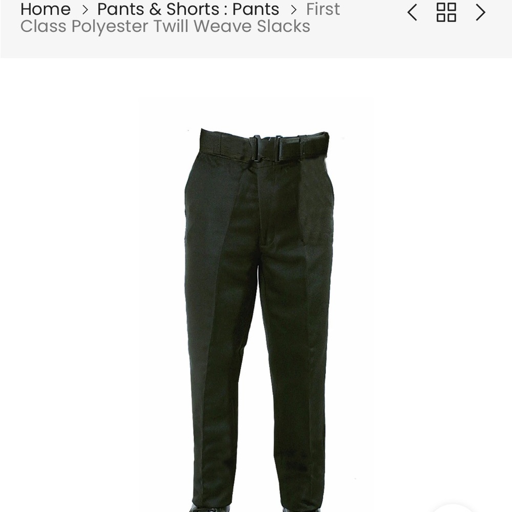 First Class Un Hemmed Dress pants black